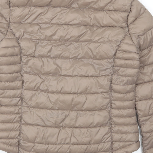 Atmosphere Womens Brown   Quilted Coat Size 6