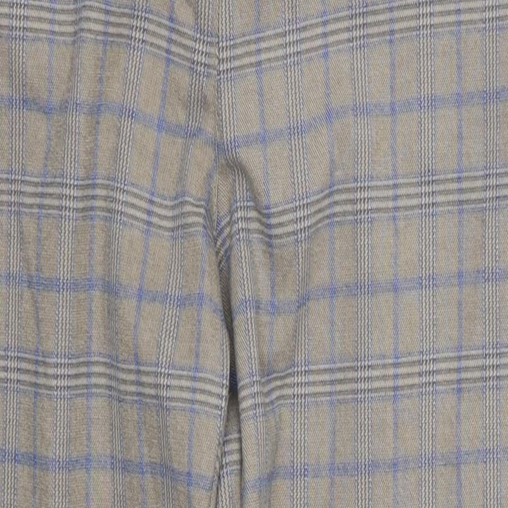 TU Womens Grey Check  Trousers  Size 12 L27 in