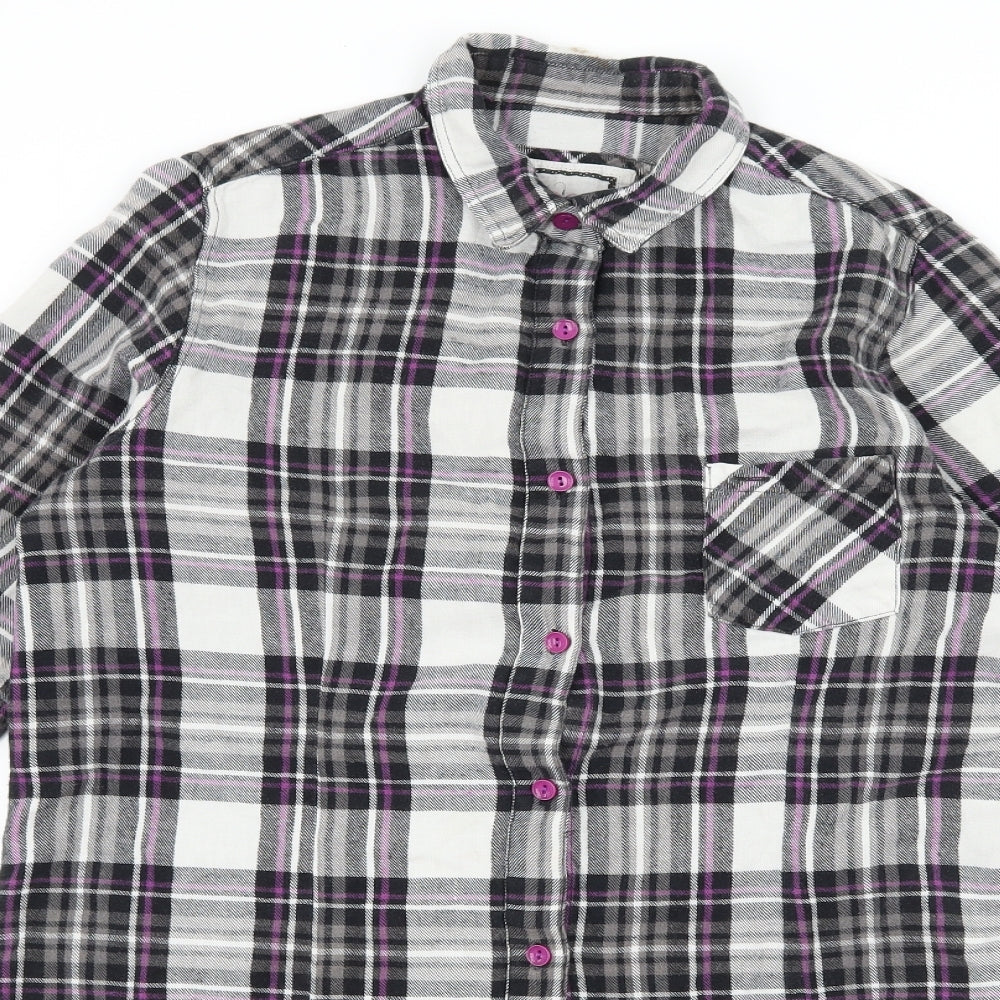 La Senza Womens Black Check  Basic Blouse Size S