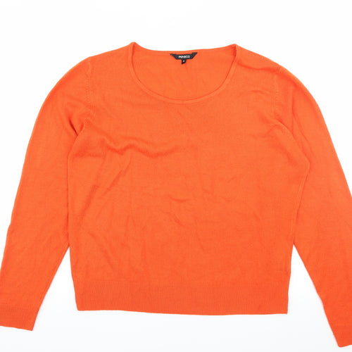 PEP & CO Womens Orange  Knit Pullover Jumper Size 16