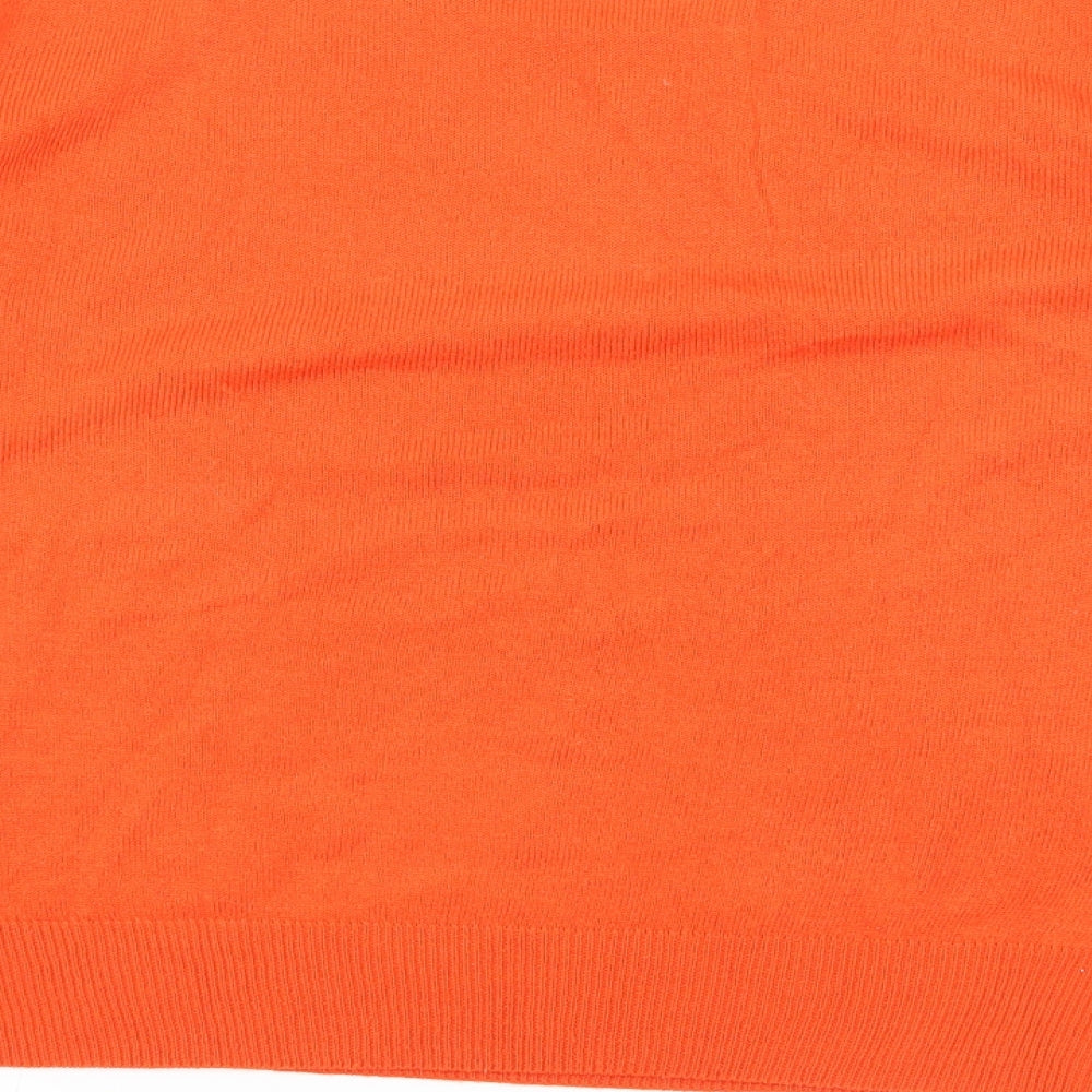 PEP & CO Womens Orange  Knit Pullover Jumper Size 16