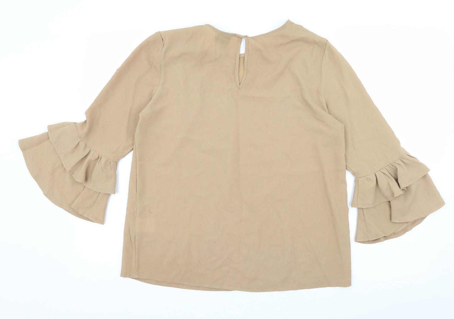 Izabel London Womens Brown   Basic Blouse Size 10