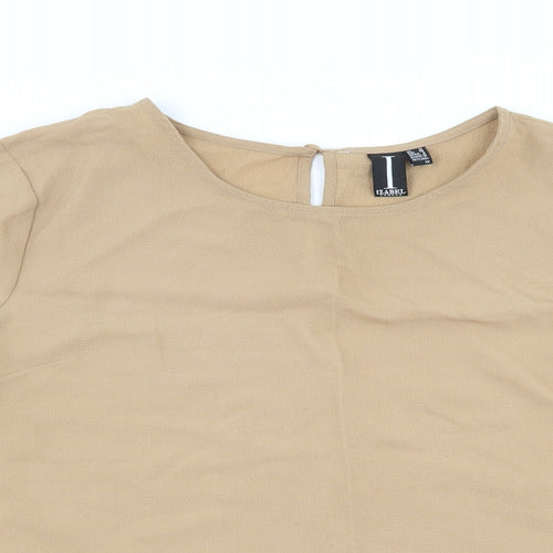 Izabel London Womens Brown   Basic Blouse Size 10