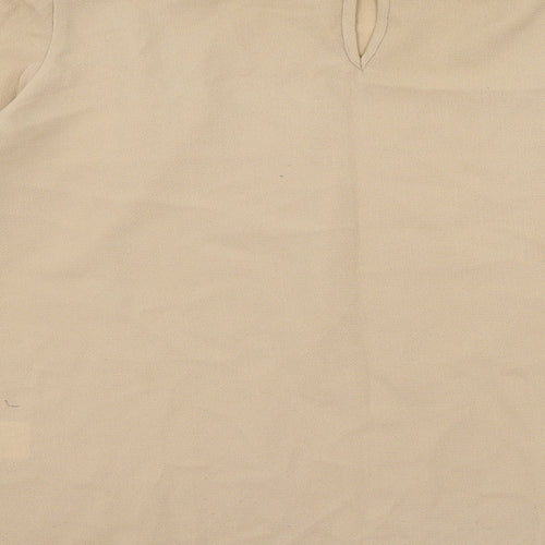 Izabel London Womens Brown   Basic Blouse Size 10