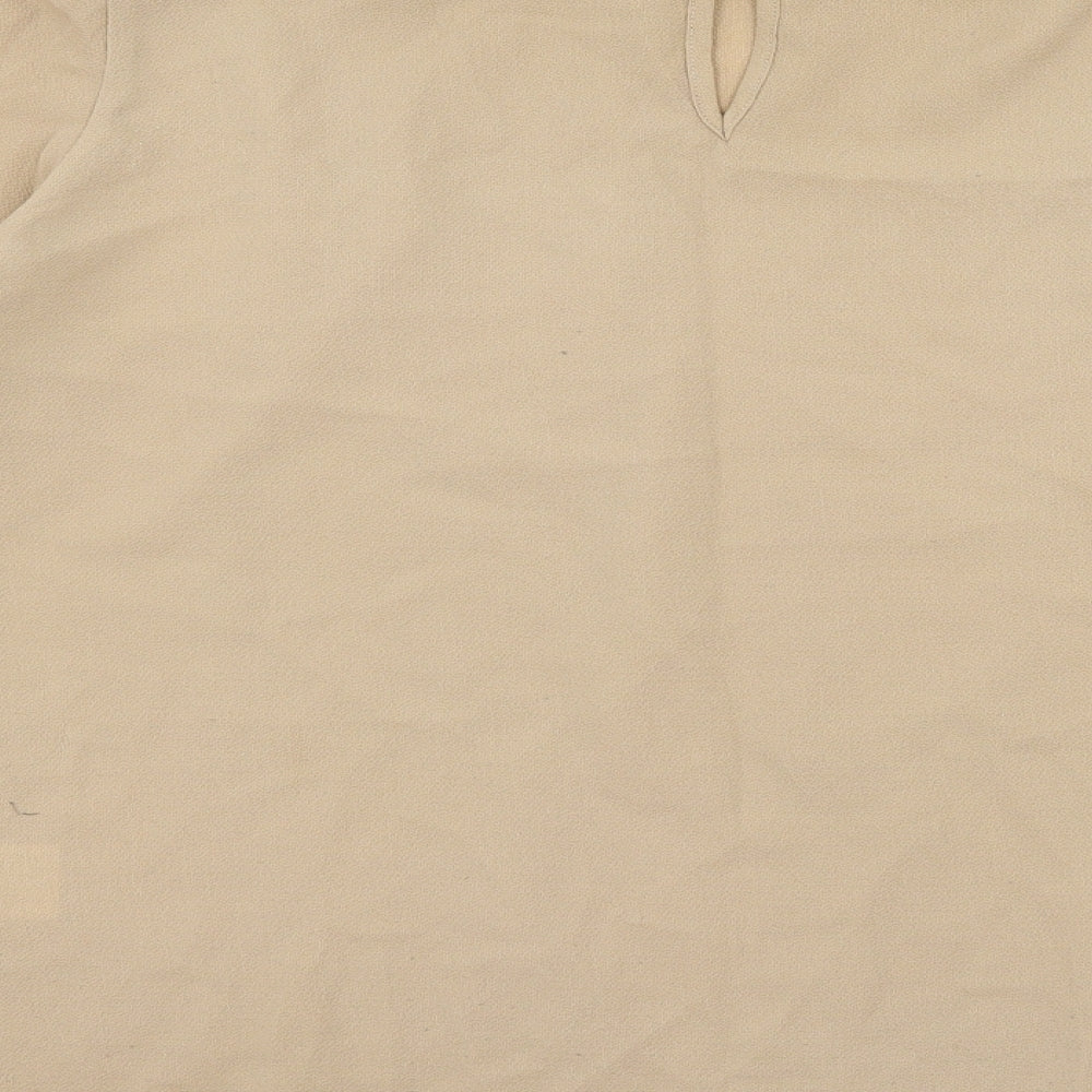 Izabel London Womens Brown   Basic Blouse Size 10
