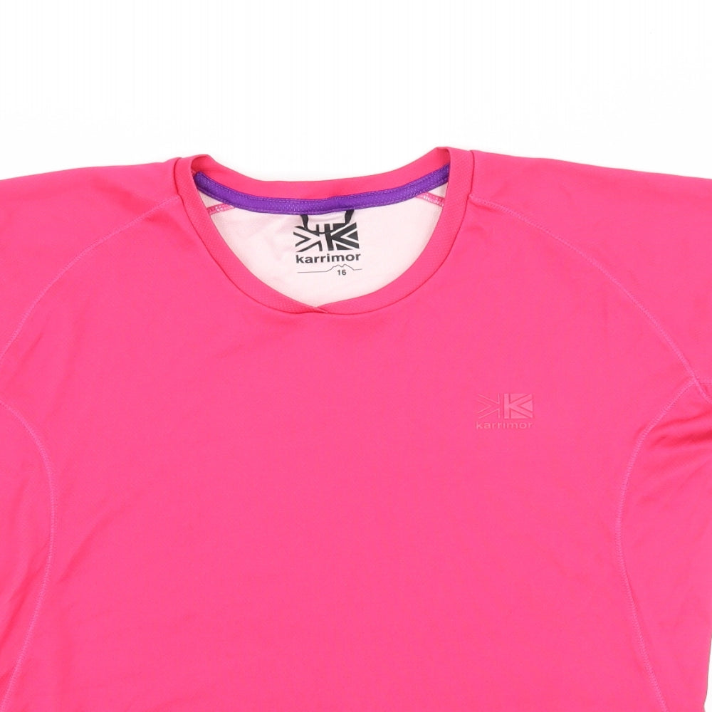 Karrimor Womens Pink  Jersey Basic T-Shirt Size 16