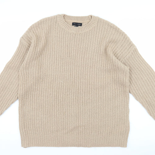 New Look Womens Brown  Knit Pullover Jumper Size S