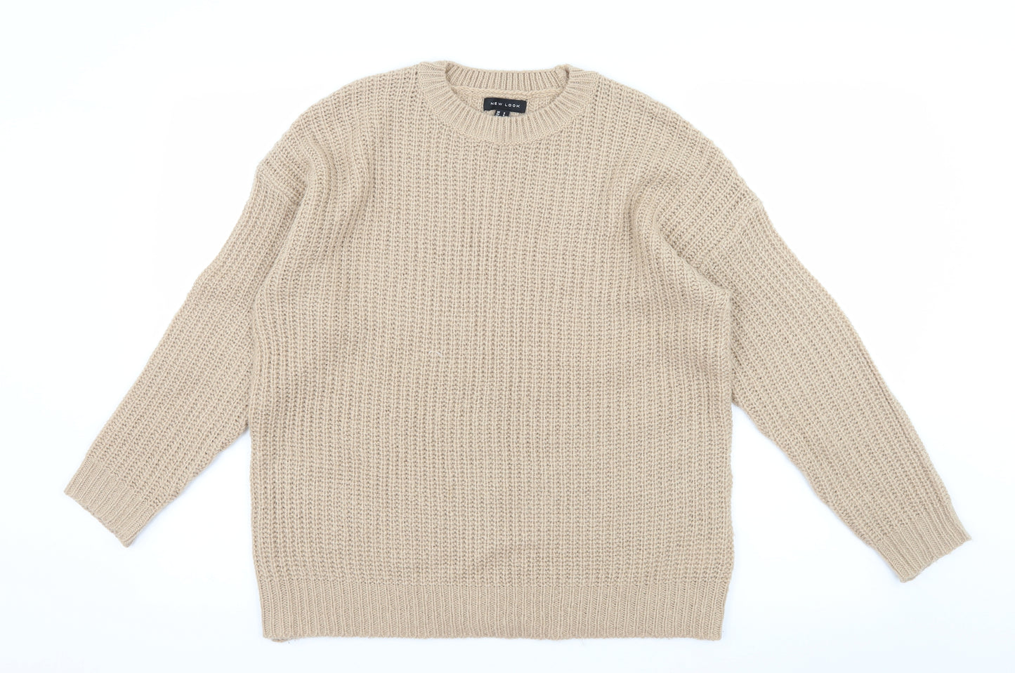 New Look Womens Brown  Knit Pullover Jumper Size S