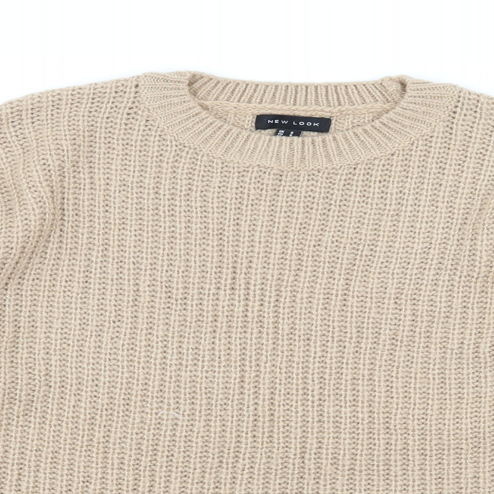 New Look Womens Brown  Knit Pullover Jumper Size S