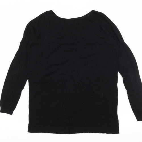 Atmosphere Womens Black  Knit Pullover Jumper Size 8