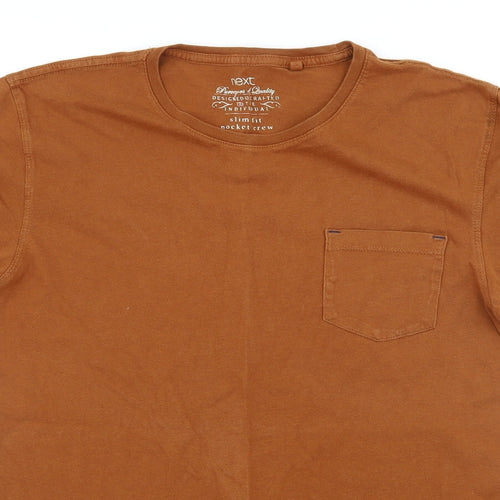 NEXT Mens Brown  Jersey  T-Shirt Size S