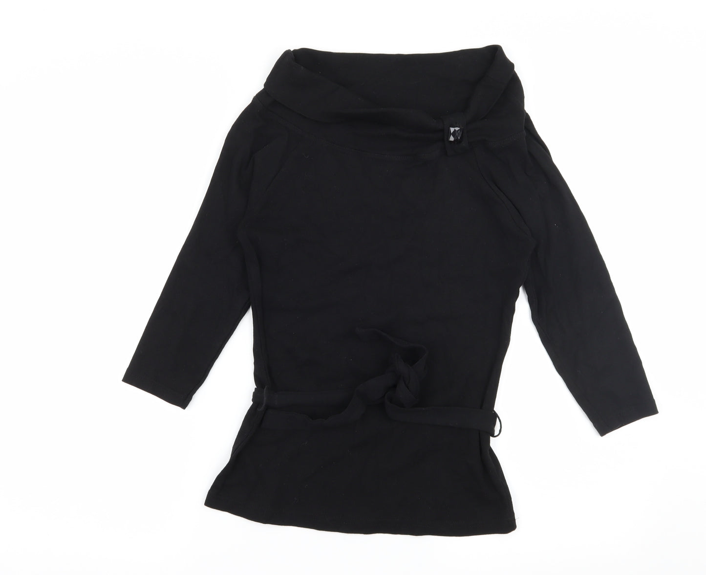 MK Womens Black  Jersey Basic T-Shirt Size 12
