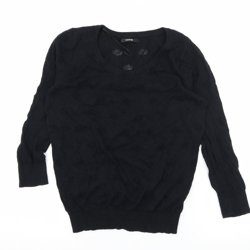George Womens Black  Knit Pullover Jumper Size 10