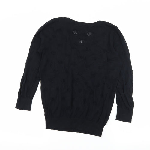 George Womens Black  Knit Pullover Jumper Size 10