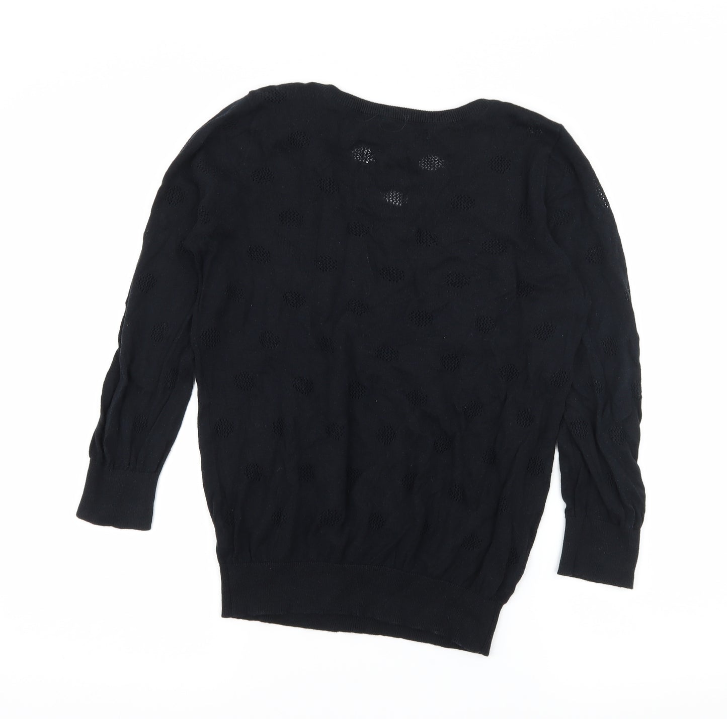 George Womens Black  Knit Pullover Jumper Size 10