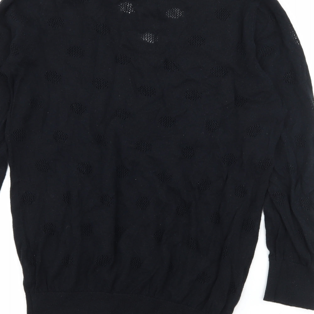 George Womens Black  Knit Pullover Jumper Size 10