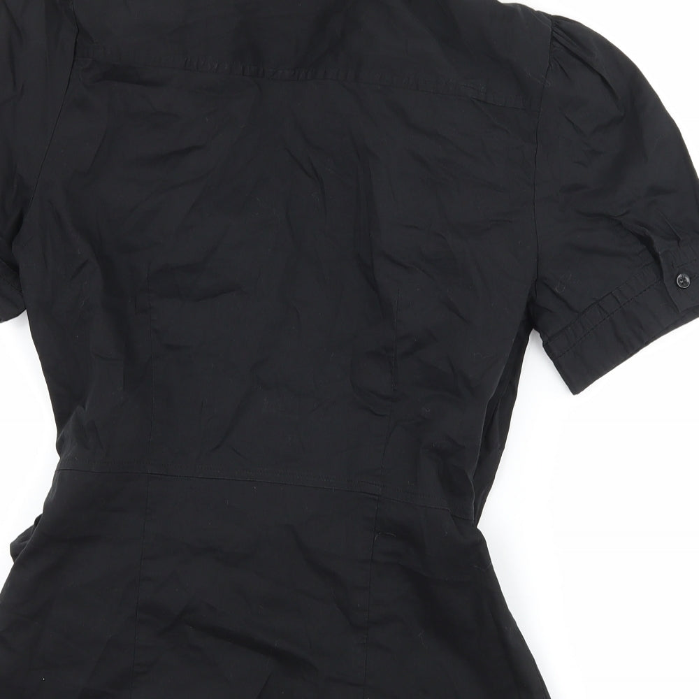 H&M Womens Black   Basic Blouse Size 12