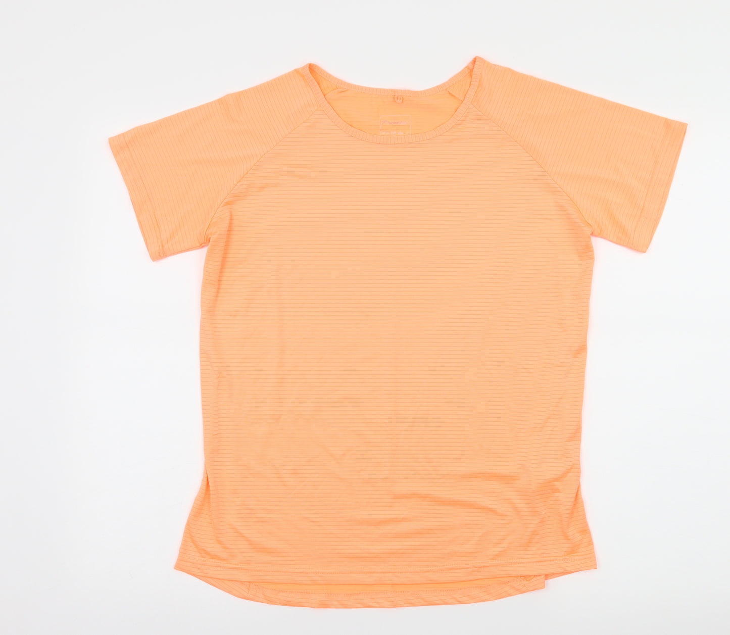 WORKOUT Womens Orange  Jersey Basic T-Shirt Size 14