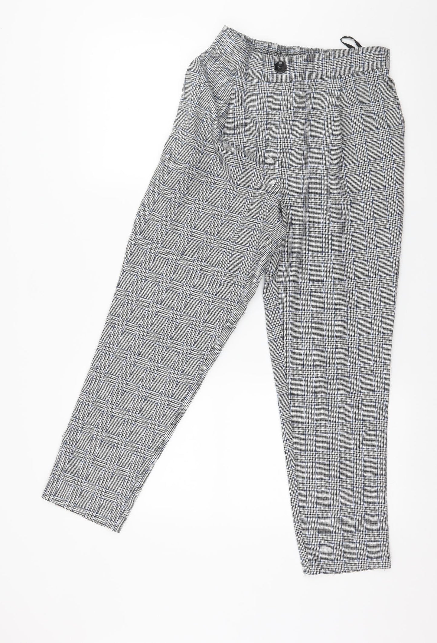 New Look Womens Green Houndstooth  Trousers  Size 8 L25 in