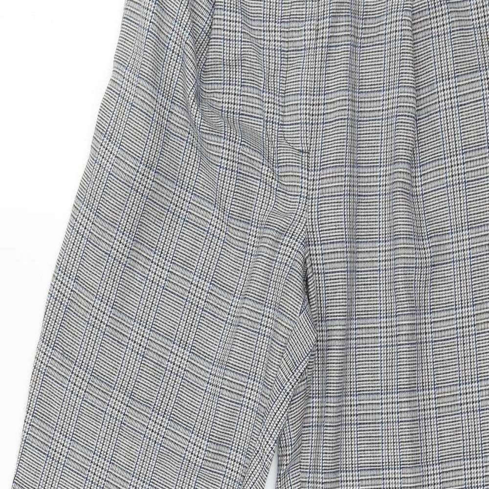 New Look Womens Green Houndstooth  Trousers  Size 8 L25 in