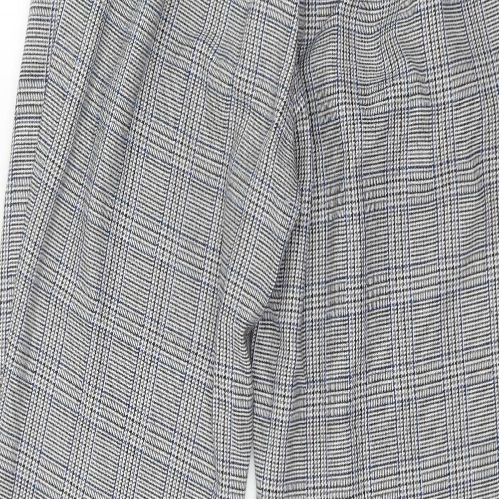 New Look Womens Green Houndstooth  Trousers  Size 8 L25 in
