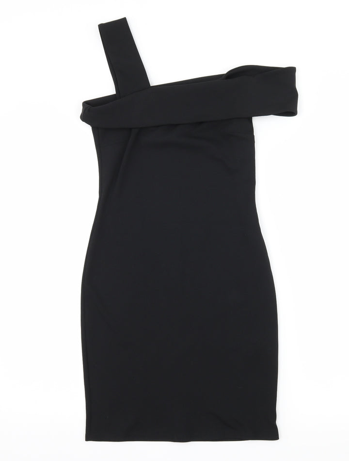 New Look Womens Black Rayon Bodycon Size 6
