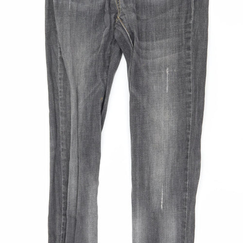 United Colors of Benetton Womens Grey  Denim Skinny Jeans Size 26 in L30 in