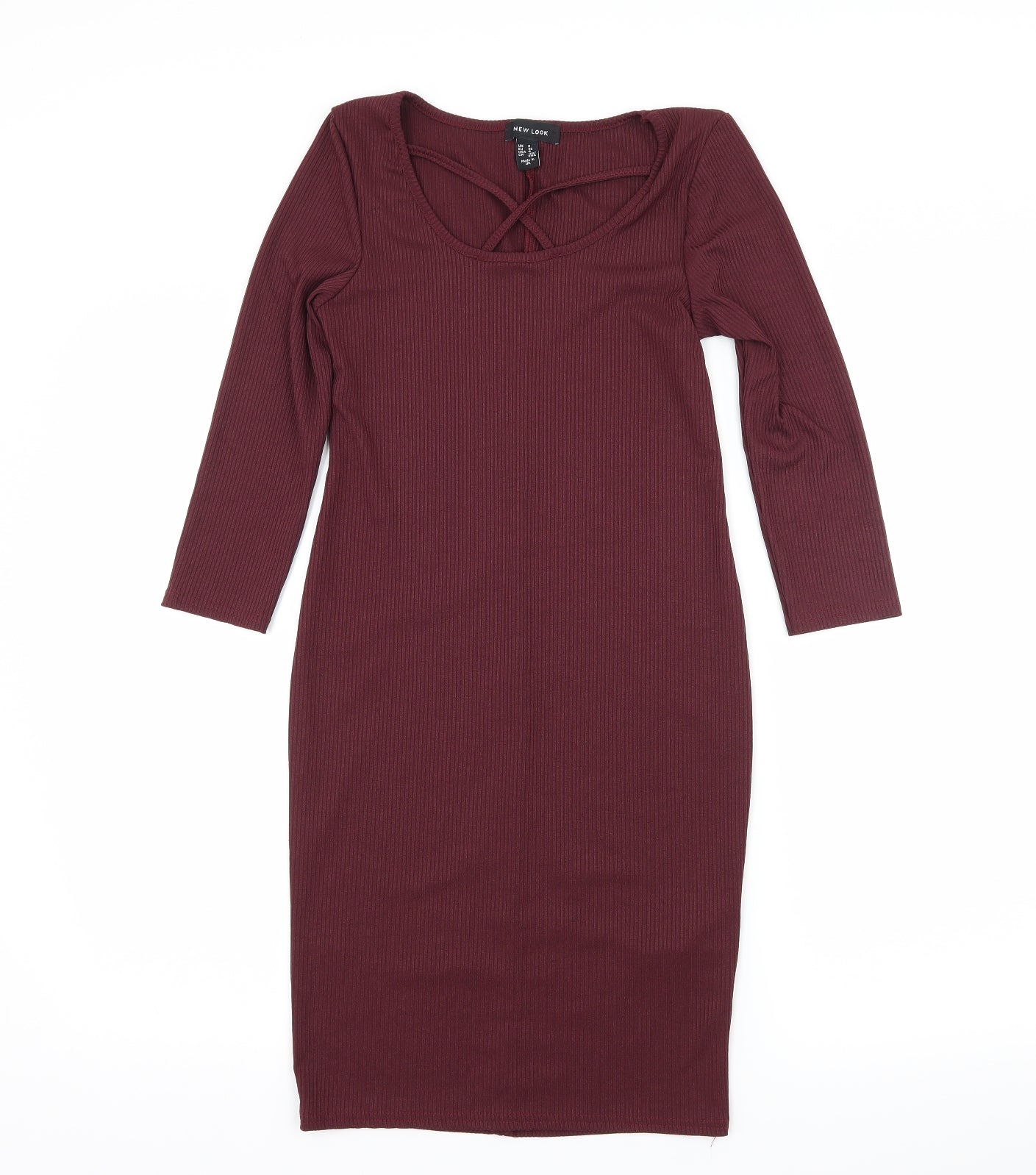 New Look Womens Purple  Jersey Bodycon  Size 8