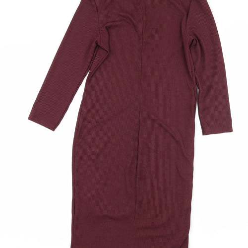 New Look Womens Purple  Jersey Bodycon  Size 8