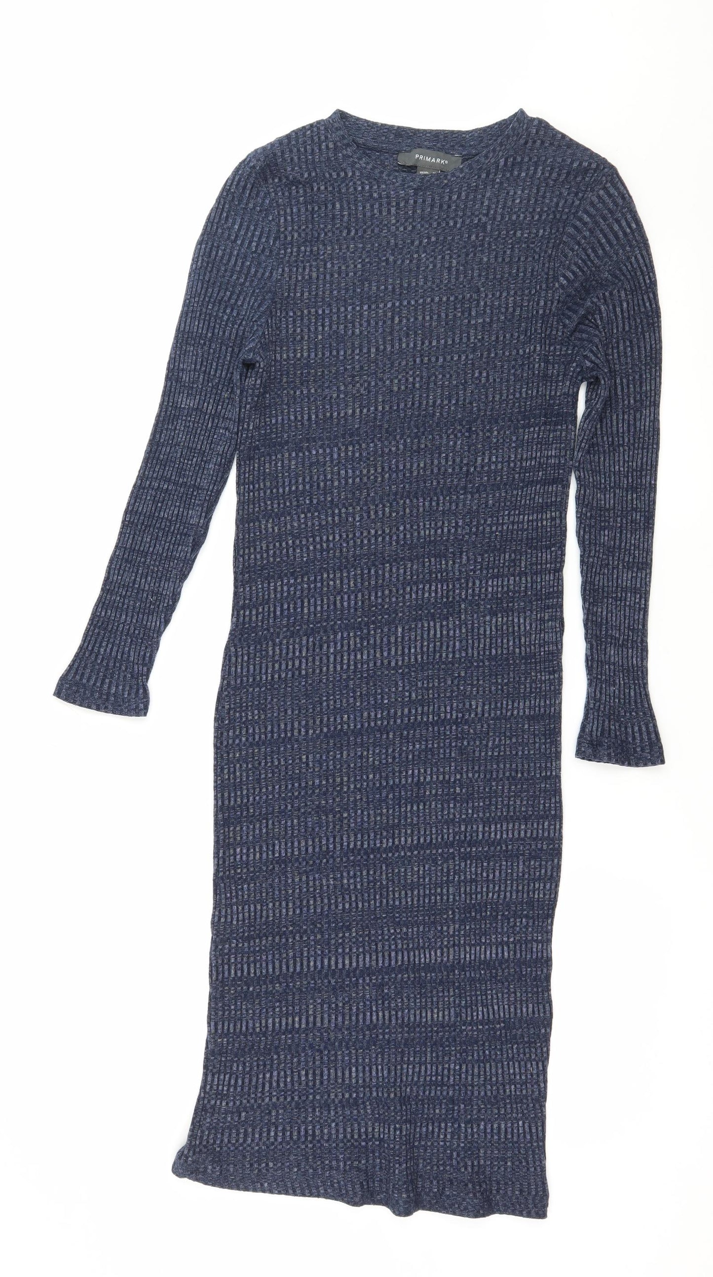 Primark Womens Blue  Jersey Jumper Dress  Size 14
