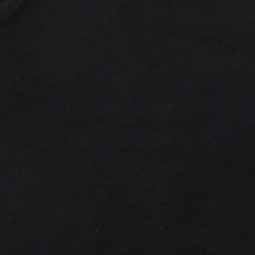 Easy Mens Black  Knit Cardigan Jumper Size M