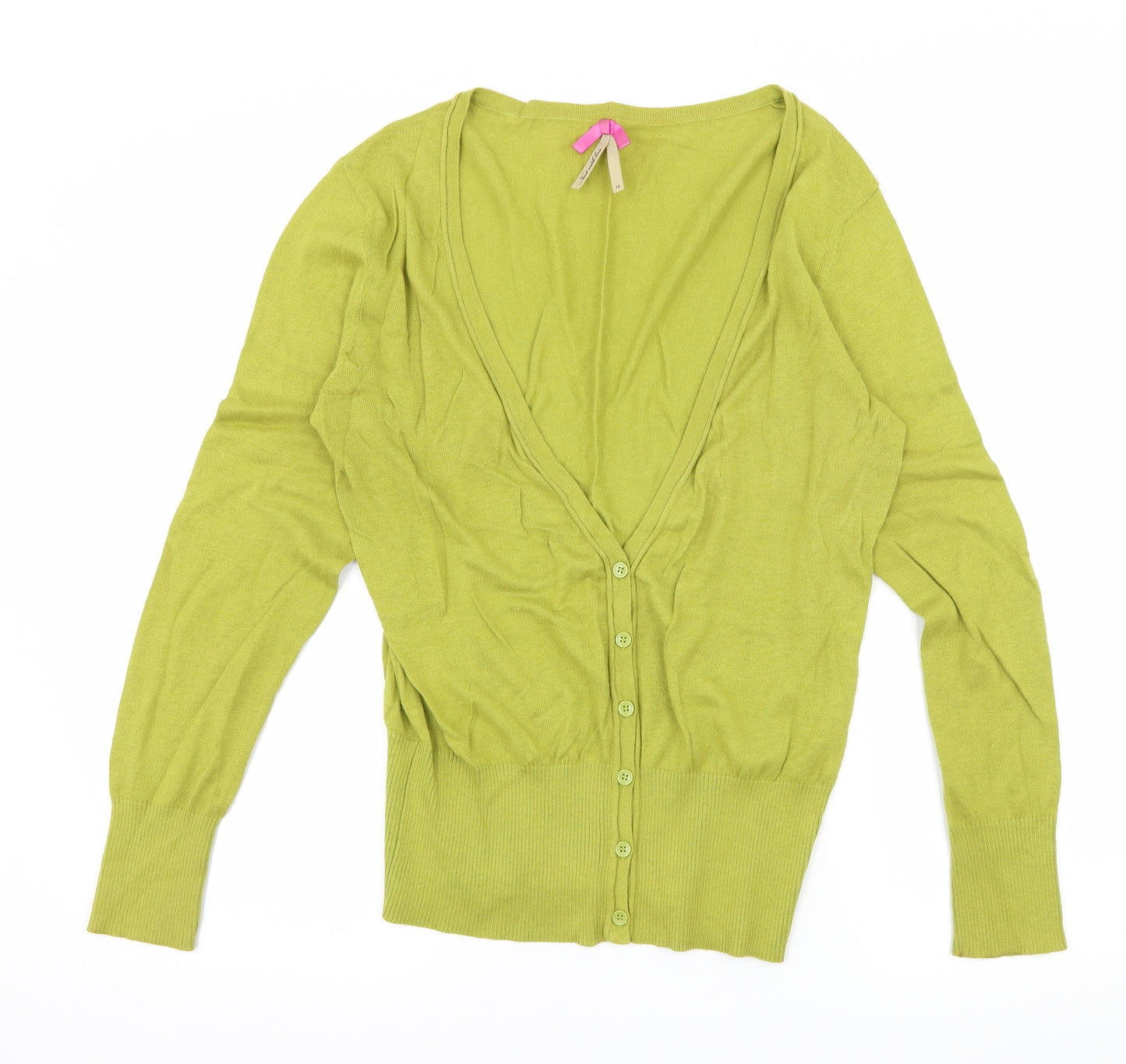 NEXT Womens Green  Knit Cardigan Jumper Size 16