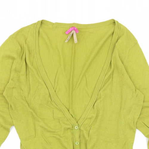 NEXT Womens Green  Knit Cardigan Jumper Size 16