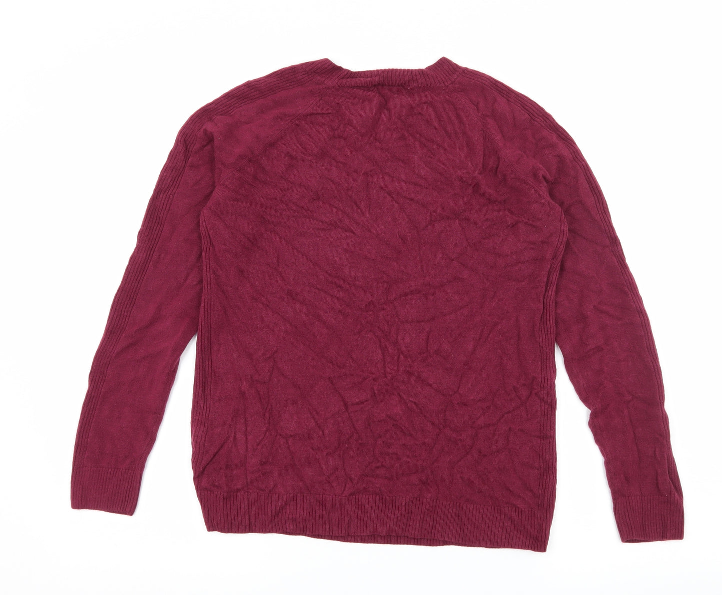 Ti Womens Purple  Knit Pullover Jumper Size 12
