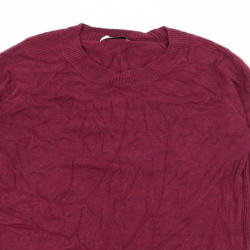 Ti Womens Purple  Knit Pullover Jumper Size 12