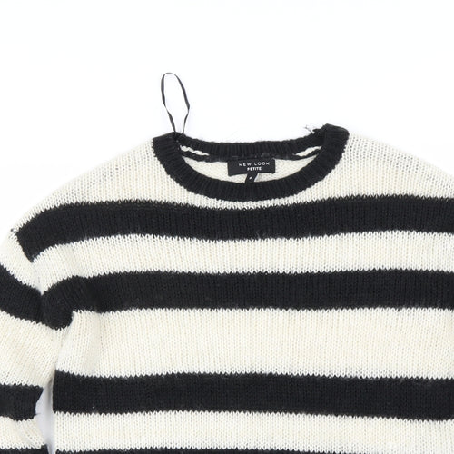 New Look Womens Ivory Striped  Pullover Jumper Size S