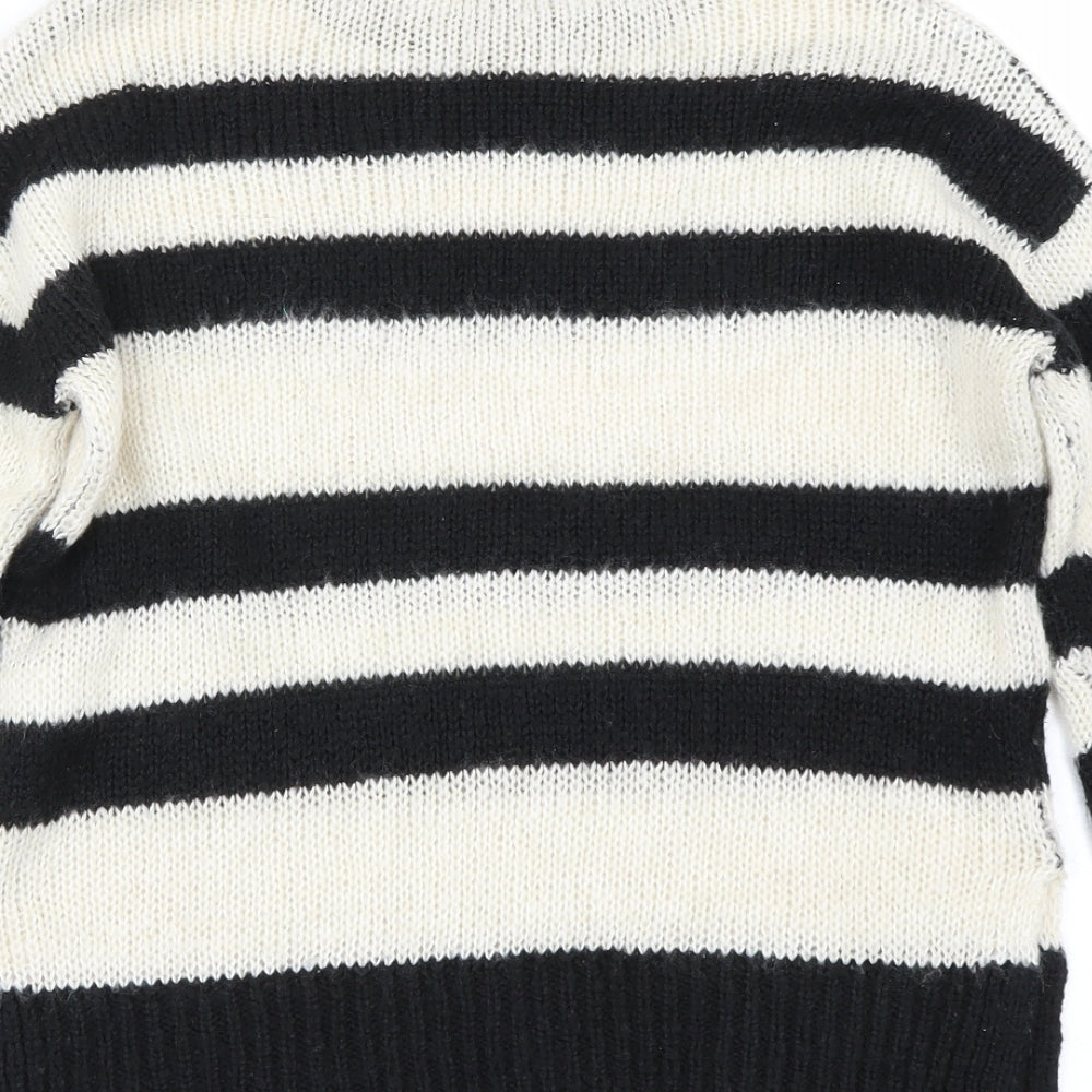 New Look Womens Ivory Striped  Pullover Jumper Size S
