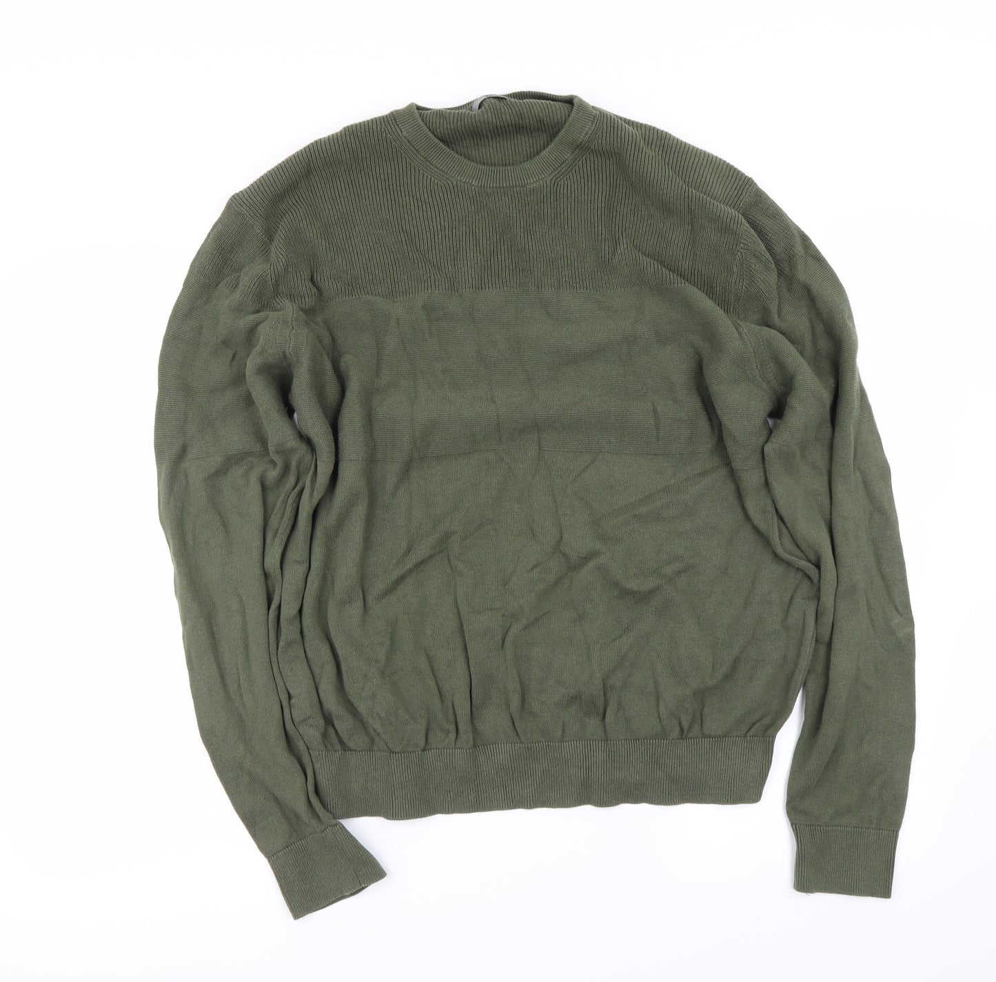 TU Mens Green   Pullover Jumper Size XL