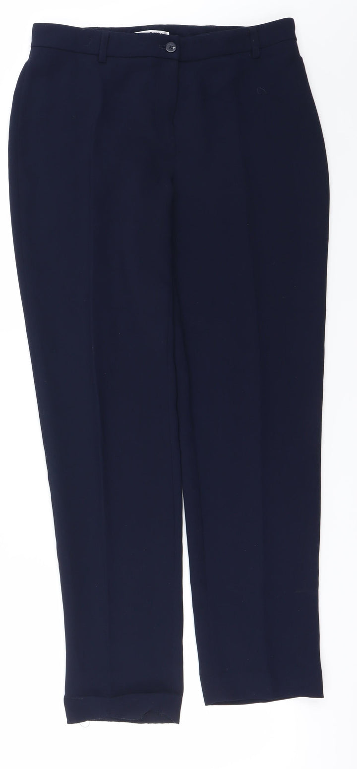 Punt Roma Womens Blue   Trousers  Size 8 L25 in