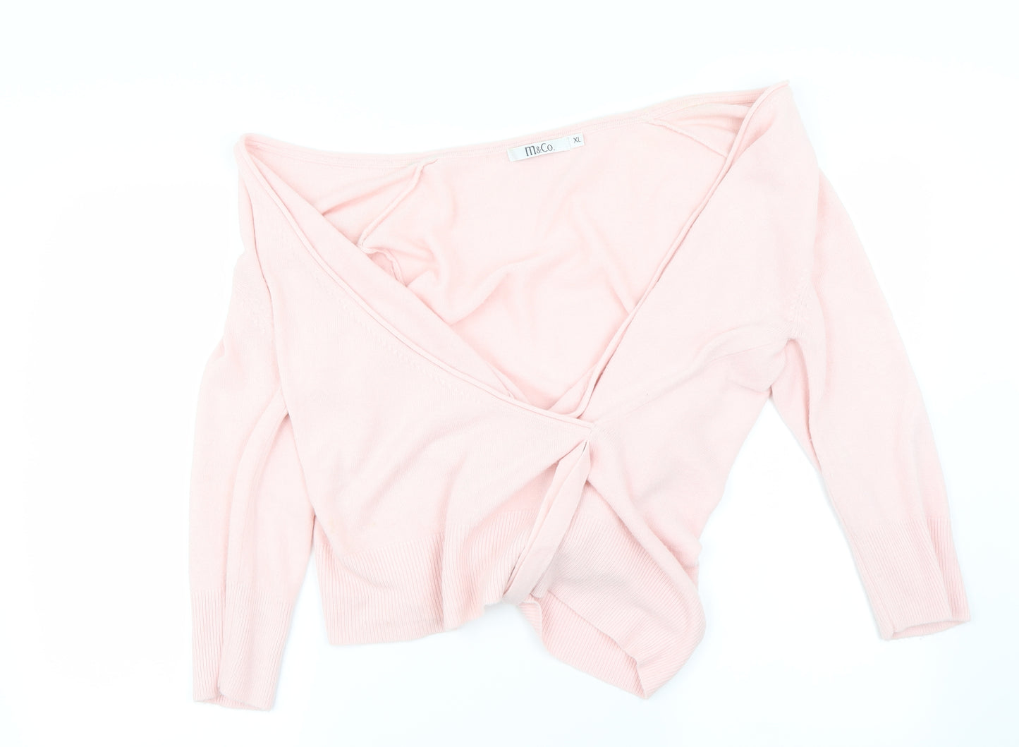 M&Co Womens Pink   Pullover Jumper Size XL