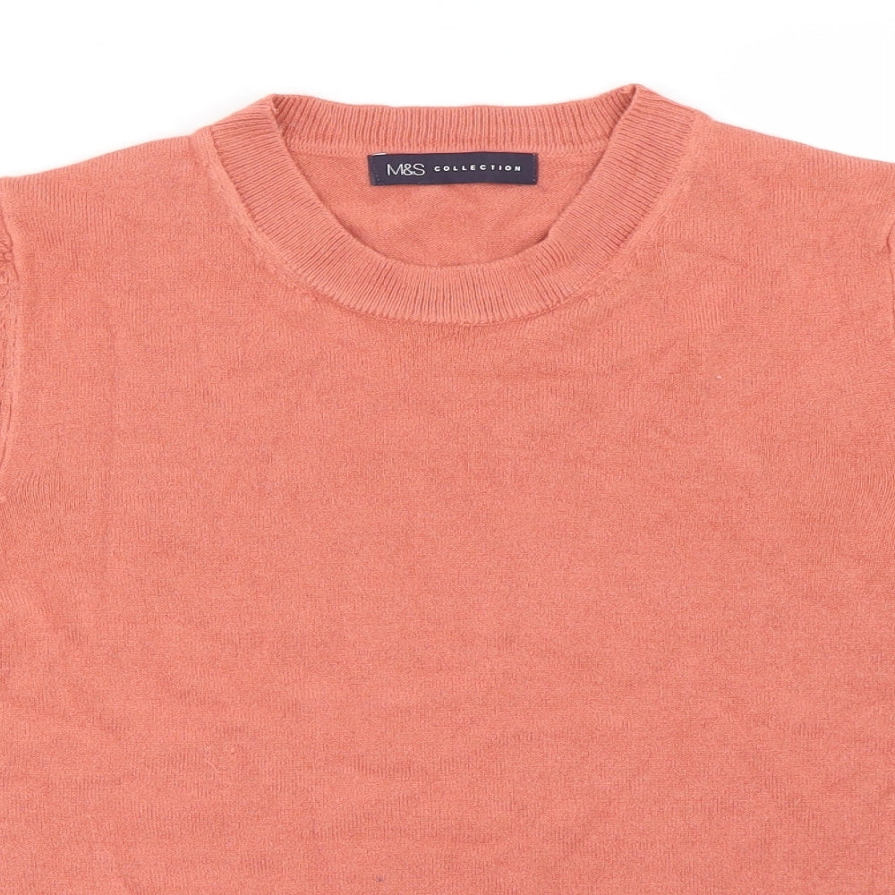 Marks and Spencer Womens Orange   Pullover Jumper Size 10
