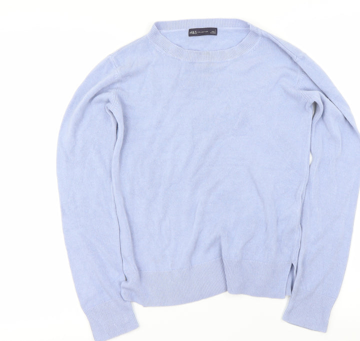Marks and Spencer Womens Blue Pullover Jumper Size 8