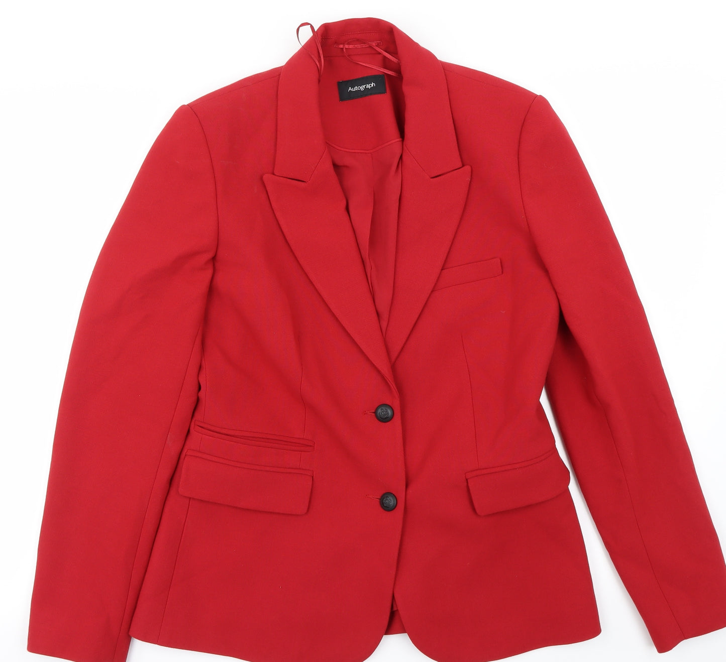Marks and Spencer Womens Red   Jacket Blazer Size 10