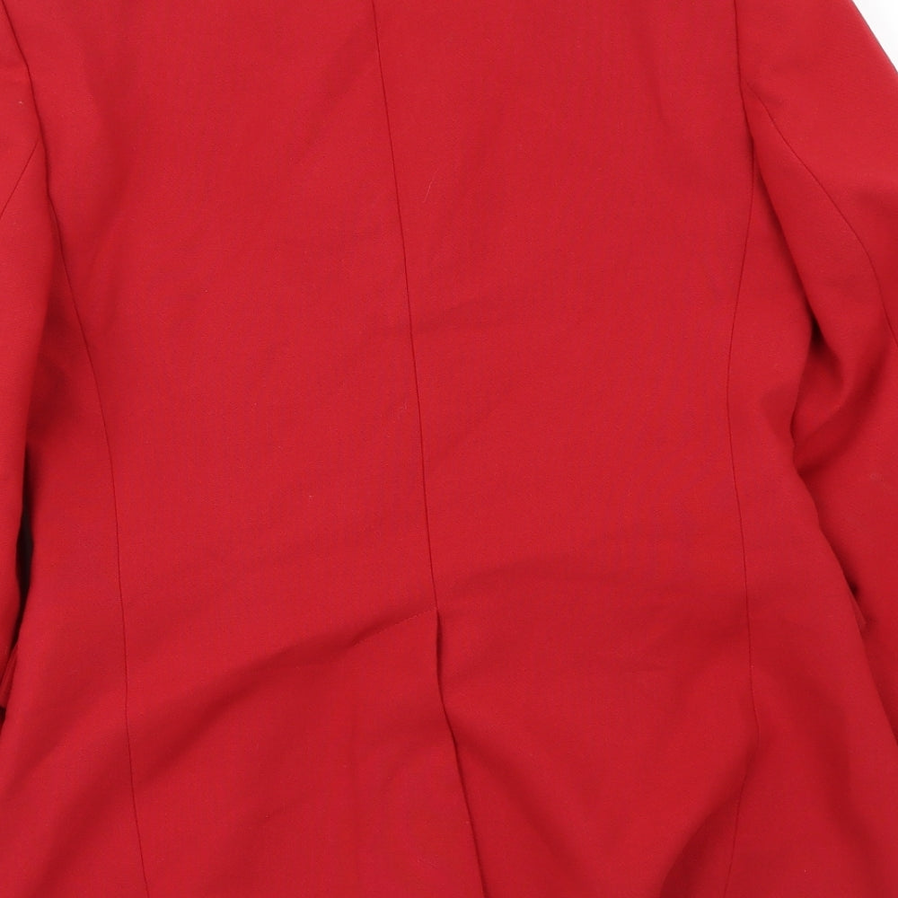 Marks and Spencer Womens Red   Jacket Blazer Size 10
