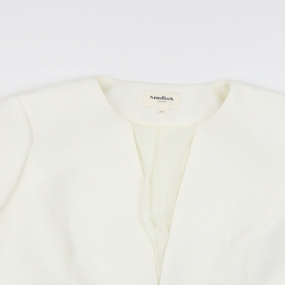 studio 8 Womens Ivory   Jacket Blazer Size 20