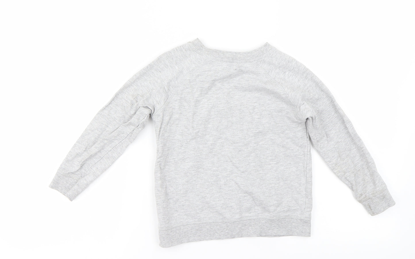 M&Co Girls Grey   Pullover Jumper Size 5-6 Years