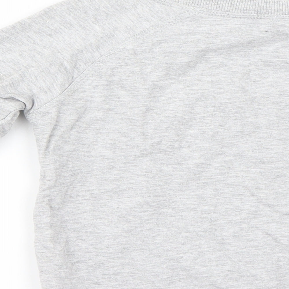 M&Co Girls Grey   Pullover Jumper Size 5-6 Years