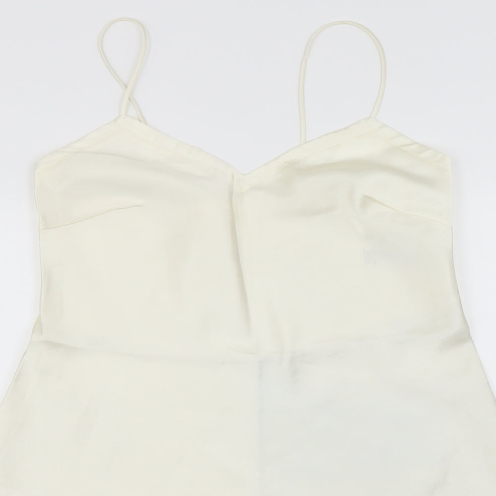 Marks and Spencer Womens Ivory   Basic Blouse Size 10