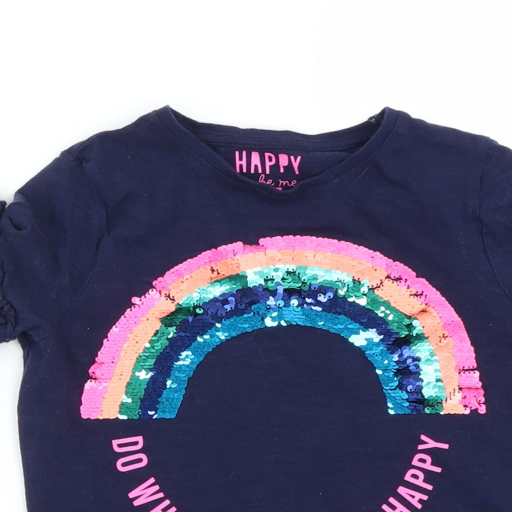 F&F Girls Blue   Basic T-Shirt Size 9-10 Years