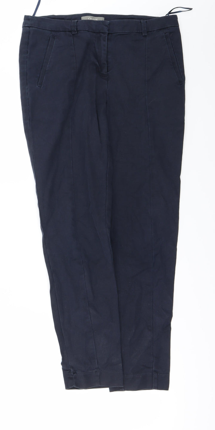 Oasis Womens Blue   Trousers  Size 8 L24 in